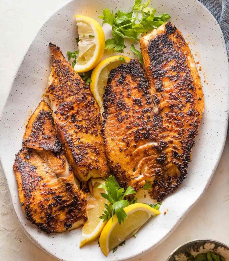 Blackened Tilapia With Seasonal Veggies – Chef Kita's Kitchen