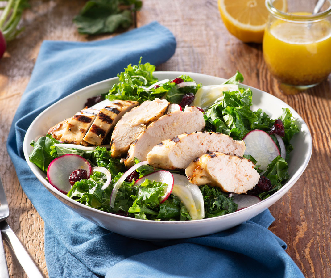 Grilled Chicken Kale Salad